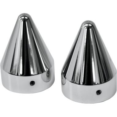 La Choppers LA-7811-00 Axle Caps - Chrome Spike