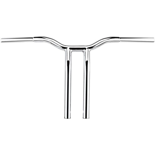 La Choppers LA-7338-12 1-1/4in. Pullback Risers for Welded Kage Fighter T-Bars - Chrome
