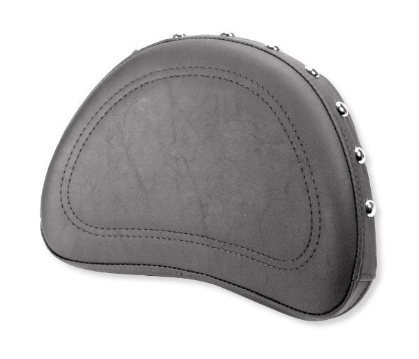 Saddlemen 0513Y Contoured Sissy Bar Pad for Explorer Special Style Seat - Chrome Studded - 10in. x 8in.