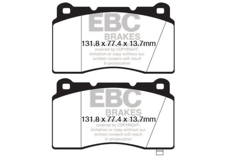 Load image into Gallery viewer, Ebc DP42147R EBC Yellowstuff Brake Pad Sets
