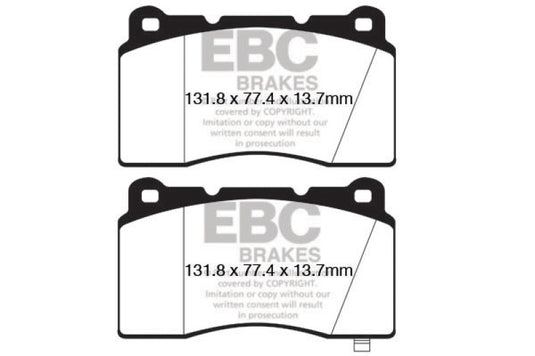 Ebc DP42147R EBC Yellowstuff Brake Pad Sets