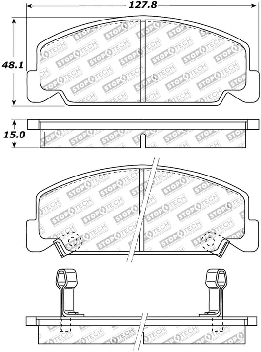 Stoptech 308.02730 ST Street Brake Pads