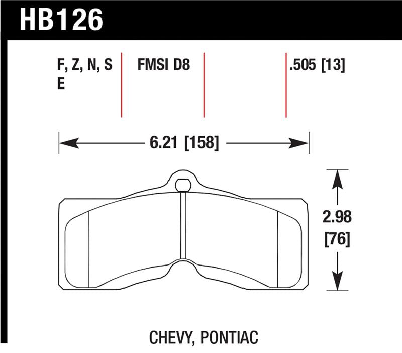 Load image into Gallery viewer, Hawk Performance HB126F.505 HAWK HPS Brake Pad Sets
