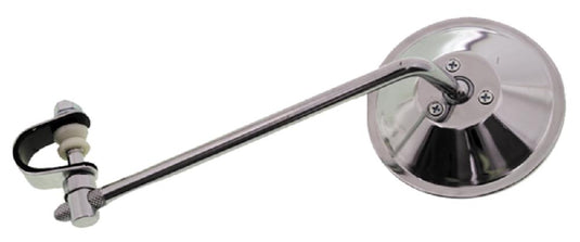 Emgo 20-06808 Universal Clamp-On Mirror - Round 8in. Stem - Tinted