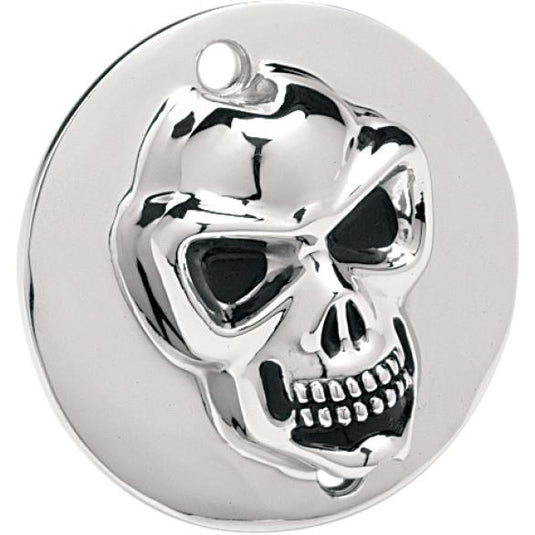 Drag Specialties 1902-0186 3-D Skull Points Cover - Chrome