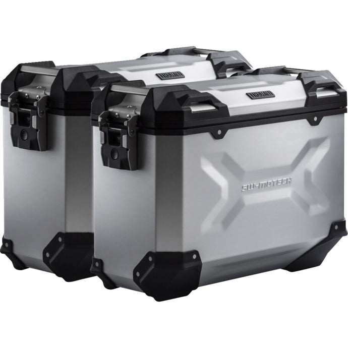 Sw-Motech KFT.05.876.70001/S TRAX ADV Side Case Set - 37/37l. - Silver