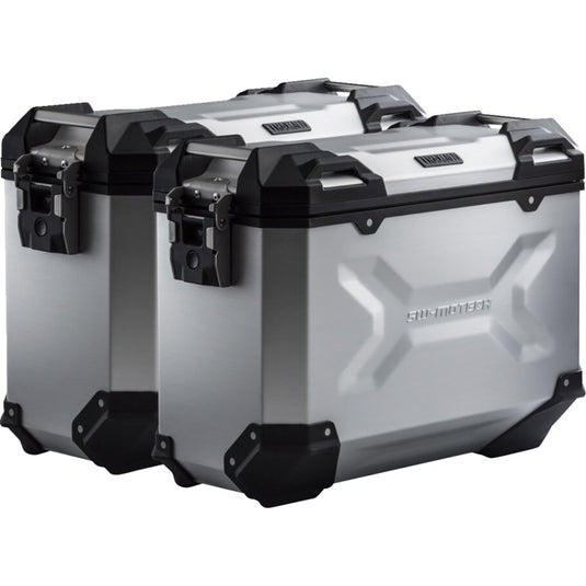 Sw-Motech KFT.05.876.70001/S TRAX ADV Side Case Set - 37/37l. - Silver