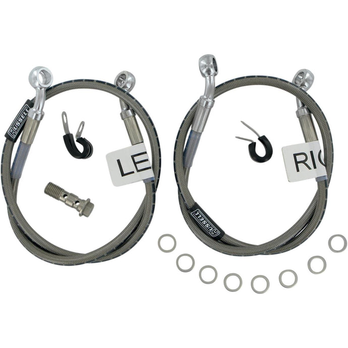 Russell R09552 Cycleflex Brake Line Two-Line Race Kit