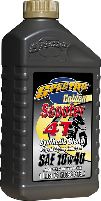 Spectro 310279 Golden Scooter Semi-Syn 4T - 10W40 - 1lt. - 12/Case
