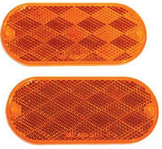 Optronics Inc RE-12AK Oblong Reflectors - Amber