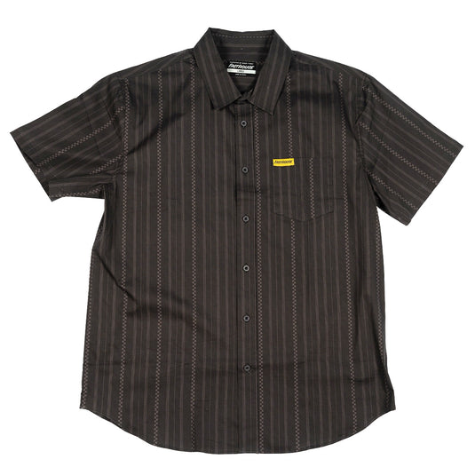 Fasthouse Gallery SS Button-Up Shirt (Medium, Vintage Black)