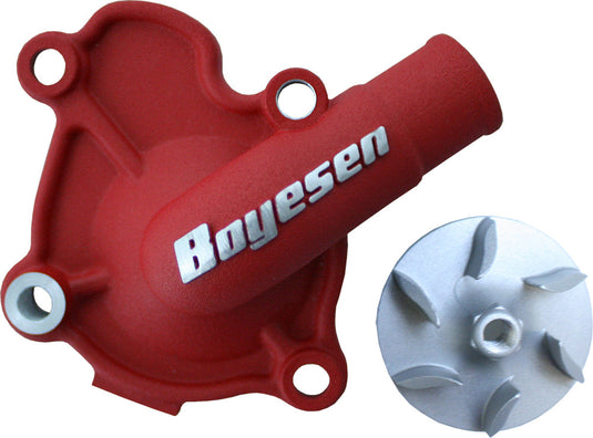 Boyesen WPK-06CR Hy-Flo Water Pump Cover and Impeller Kit - Red