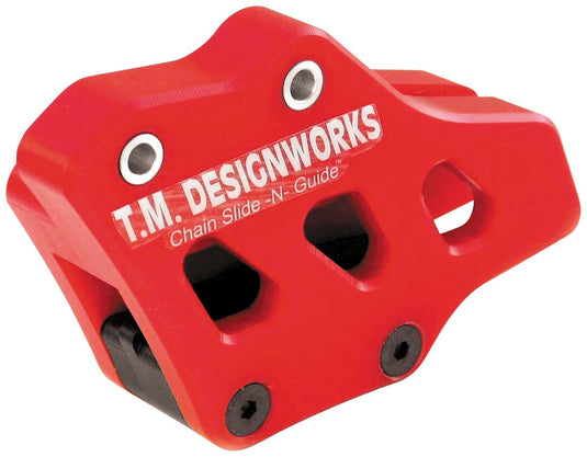 T.M. Designworks RCG-CR3-RD Factory Edition 1 Rear Chain Guide - Red