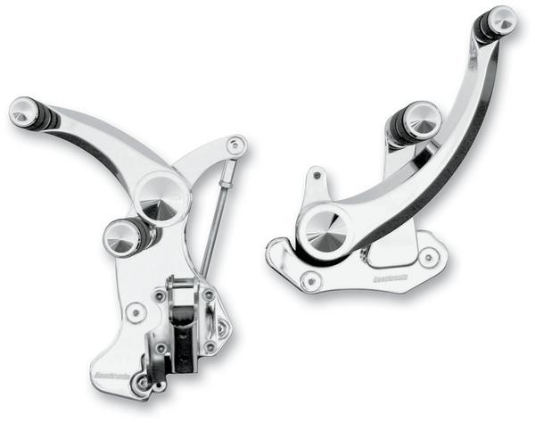 Accutronix FC305-SIC Forward Controls - Diamond, +6in. - Chrome