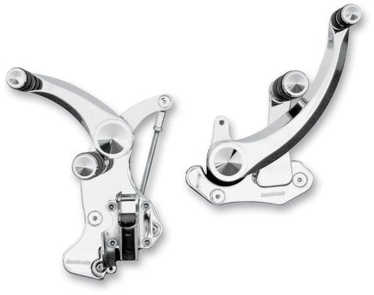 Accutronix FC305-SIC Forward Controls - Diamond, +6in. - Chrome
