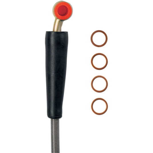 Moose Racing S01-2-027/P Stainless Steel Braided Brake Line