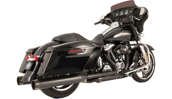 S&S Cycle 550-0702C El Dorado Dual Exhaust System - Black with Thruster End Caps