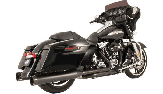 S&S Cycle 550-0702C El Dorado Dual Exhaust System - Black with Thruster End Caps