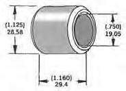Harddrive 339273 3/4in. Axle Spacers - 1.160in. W - Chrome