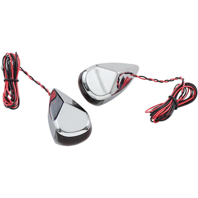 Alloy Art MRL-3C LED Turn Signal - Chrome Red/Red Lens