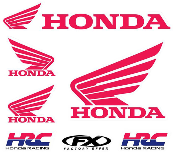 Factory Effex 28-82300 Jersey Iron-On Kit - Honda