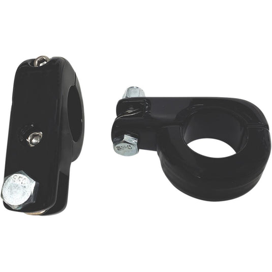 Rivco Products MV225MB Heavy-duty Footpeg Clamps - Matte Black