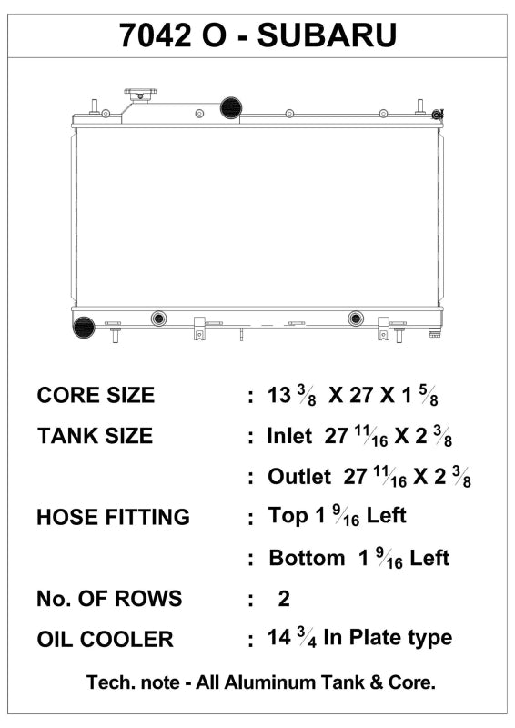 Load image into Gallery viewer, Csf 7042O CSF Radiators - Aluminum
