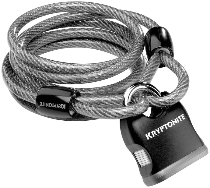 Kryptonite 720018-210412 Kryptoflex 818 Looped Cable and Key Padlock