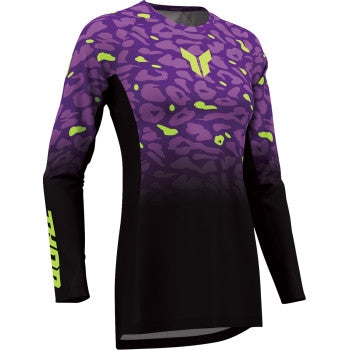 Load image into Gallery viewer, Thor Launchmode Spotted Womens Jersey (X-Large, Black/Purple)
