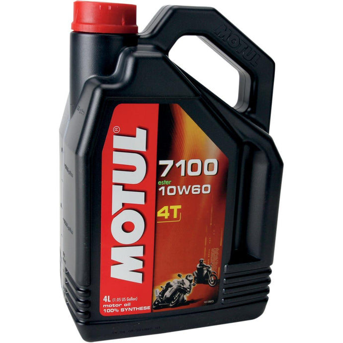 Motul Lubricants 104101 7100 4T Synthetic Ester Motor Oil - 10W60 - 4L.