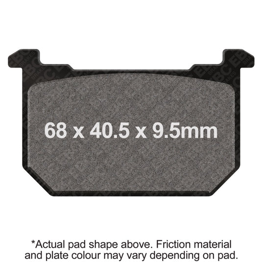 Ebc Powersports FA68V EBC Semi-Sint Vee Brake Pads