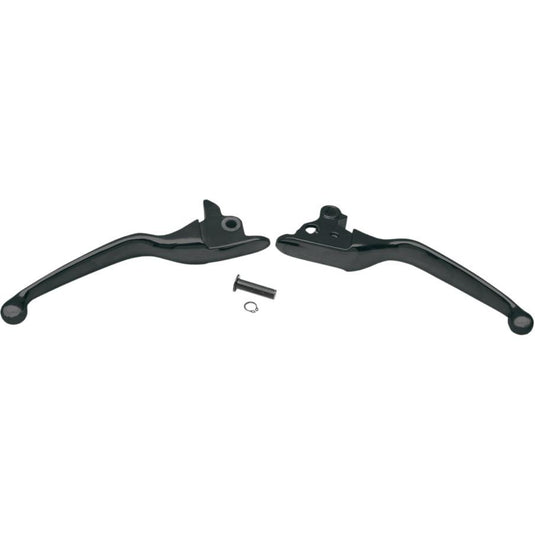 Drag Specialties 0610-0188 Wide Blade Lever Set - Black