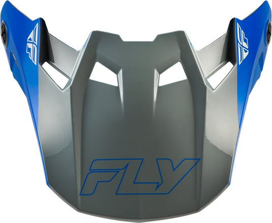 Fly Racing Visor for Formula CC Glide Helmets - Blue/Light Gray/Gray - XL-2XL
