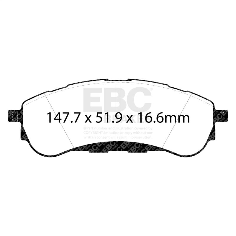 Load image into Gallery viewer, Ebc DP43108R EBC Yellowstuff Brake Pad Sets
