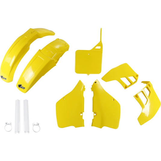 Ufo Plastics SUKIT399F@999 Complete Body Kit - OEM (White/Yellow)