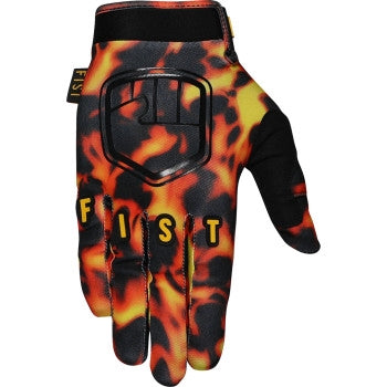 Load image into Gallery viewer, Fist Handwear Strapped Stocker Tortoise Gloves (Medium, Yellow/Black/Red)
