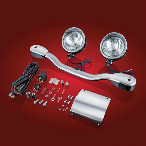 Show Chrome 53-132 Elliptical Driving Light Kit - 3 1/2in. Diameter