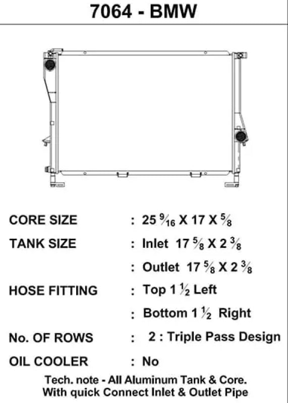Load image into Gallery viewer, Csf 7064 CSF Radiators - Aluminum
