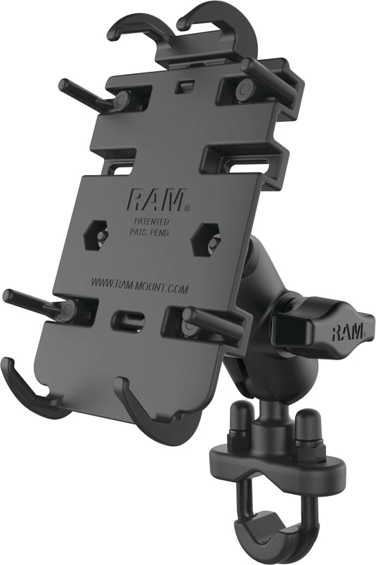 Ram Mounts RAM-B-149Z-A-PD3 Quick Grip Phone Mount with Handlebar U-Bolt Base