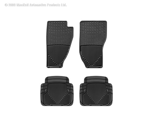 Weathertech W10-W50 WT Rubber Mats - Front - Blk