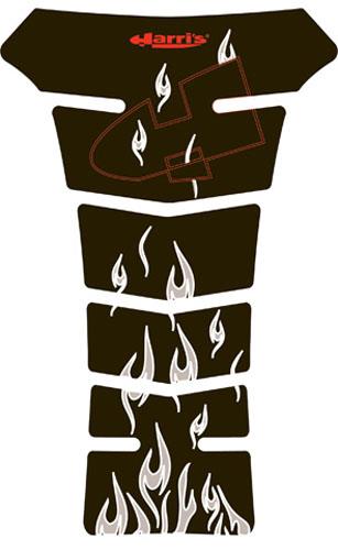 Harris Grips 13902-FU EVO Puzzle Tank Protector - Transparent/Black