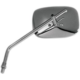 Emgo 20-21710 Universal Rectangular Mirror - Chrome - 10mm Thread