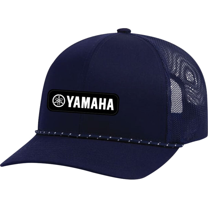 Load image into Gallery viewer, Factory Effex Yamaha Explorer Braided Snapback Hat (One Size Fits Most, Navy)
