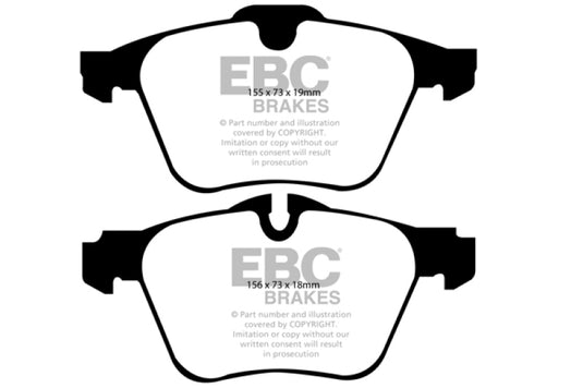 Ebc DP41912R EBC Yellowstuff Brake Pad Sets