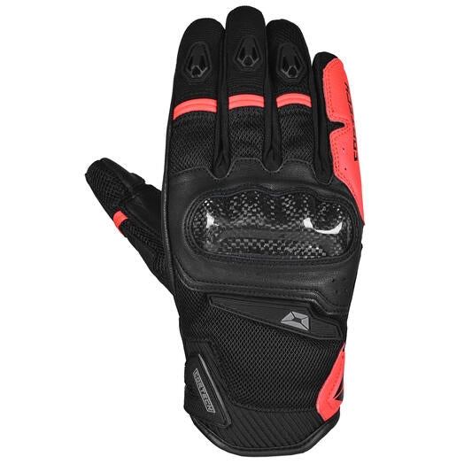 Load image into Gallery viewer, Cortech Sonic-Flo Gloves (Small, Black/Fluo Red)
