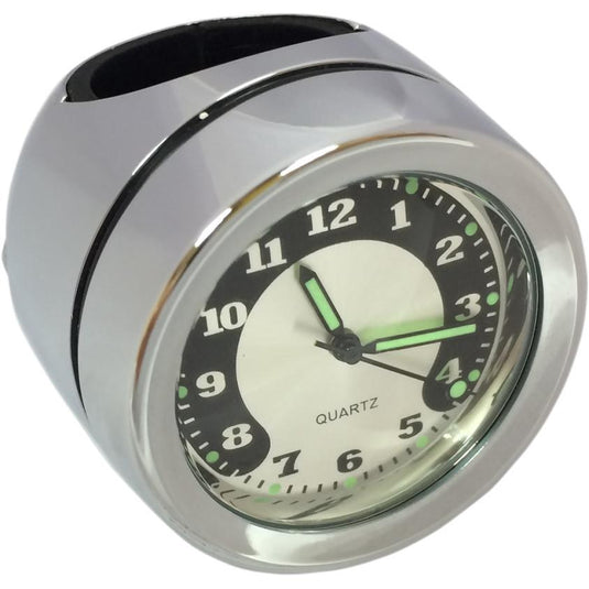Drag Specialties 2212-0725 Bar Mount Clock for 1in. Bars (1 1/2in. D x 1 3/4in. L)