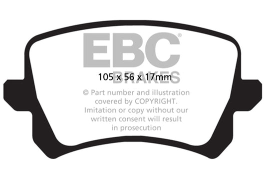 Ebc DP42004R EBC Yellowstuff Brake Pad Sets