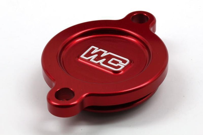 Works Connection 27-115 Oil Filter Cover - Red