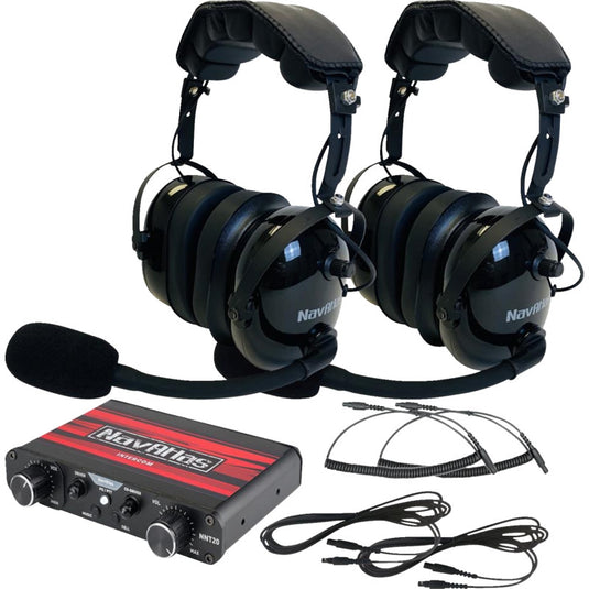 Navatlas NIO231PK Wide Intercom with Premium Over the Head Headset - Black