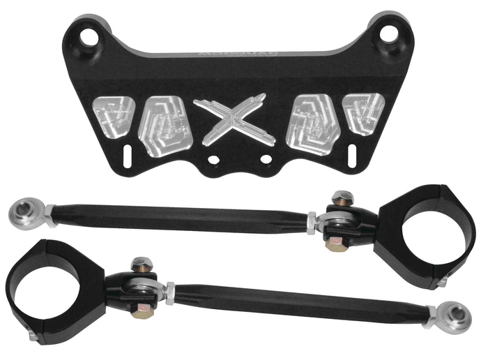 Modquad CA-SS-BLK Front Upper Shock Mount and Brace Kit - Black